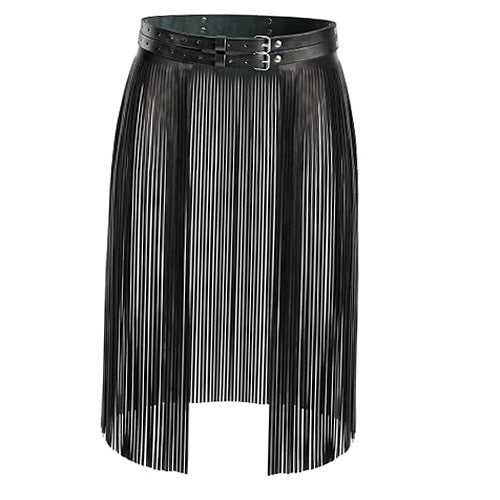 WOMEN'S TASSEL STRAP PU LEATHER BLACK FOR WOMEN 125CM leather