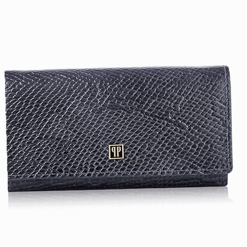 WOMEN'S WALLET BLACK LARGE PAOLO PERUZZI FOR WOMEN'S GIFT