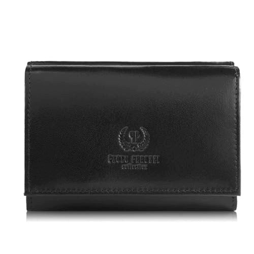 WOMEN'S WALLET LEATHER BLACK CLASSIC SMALL RFID PROTECTION FOR WOMEN Brand no brand