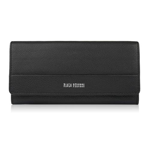 WOMEN'S WALLET LEATHER BLACK LARGE RFID FOR WOMEN ELEGANT WOMEN'S Brand no brand