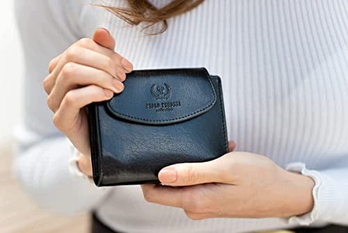 WOMEN'S WALLET LEATHER BLACK RFID PROTECTION FOR WOMEN women's home Manufacturer code Bez marki
