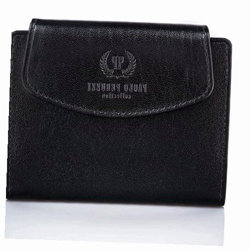 WOMEN'S WALLET LEATHER BLACK RFID PROTECTION FOR WOMEN women's home