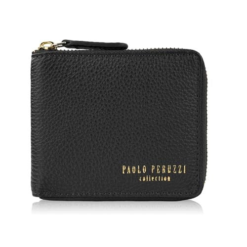 WOMEN'S WALLET LEATHER SMALL BLACK PROTECTION RFID ELEGANT GIFT Brand no brand