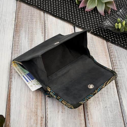 WOMEN'S WALLET LEATHER SMALL BLACK RFID PROTECTION FOR WOMEN Manufacturer code SWC5908151573778