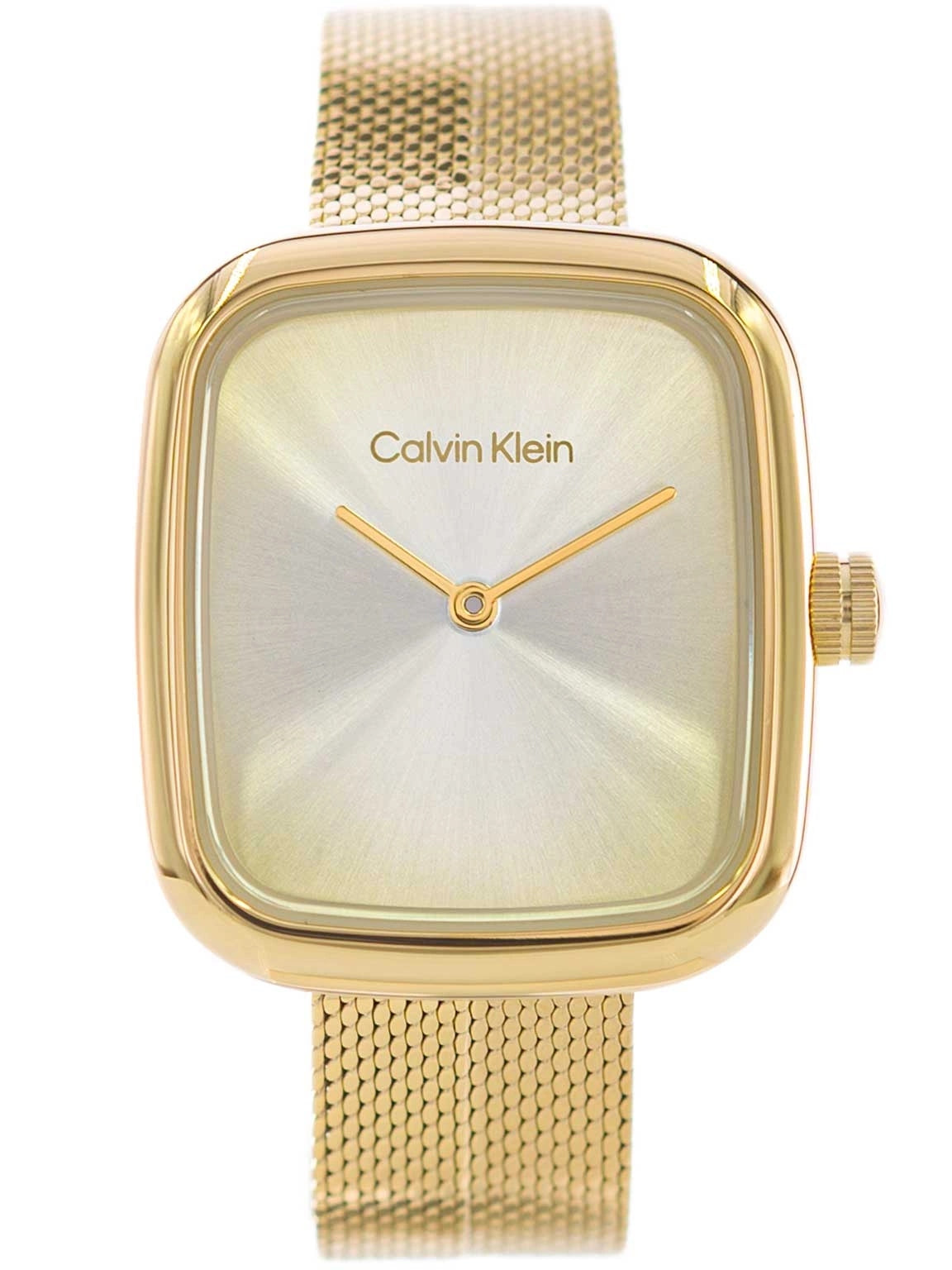 WOMEN'S WATCH CALVIN KLEIN 25100099 ADORE GOLD ON BRACELET MESH FASHION Packaging status original
