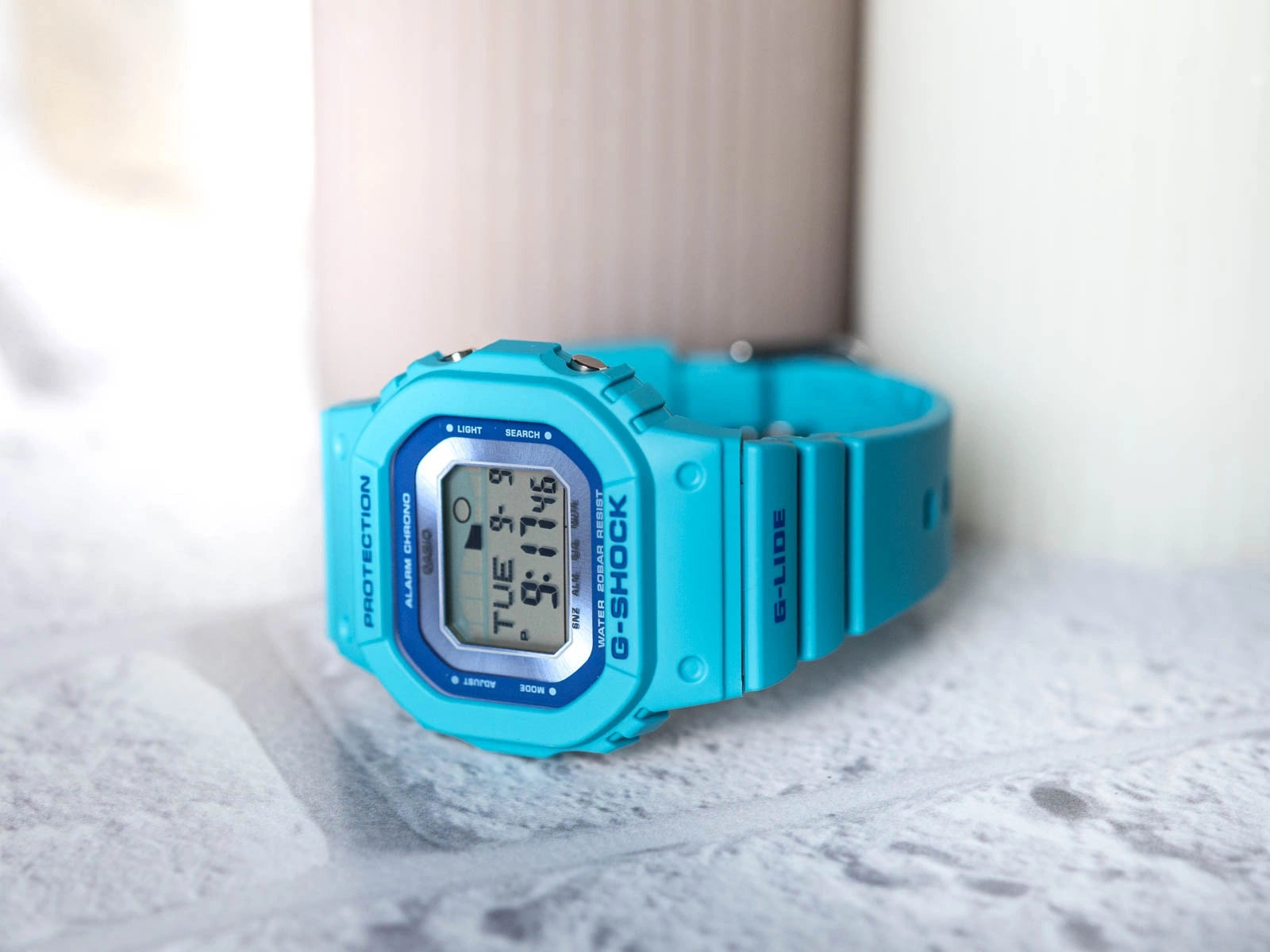 WOMEN'S WATCH CASIO GLX-S5610-2ER G-SHOCK G-LIDE BLUE TIDES Batteries included yes