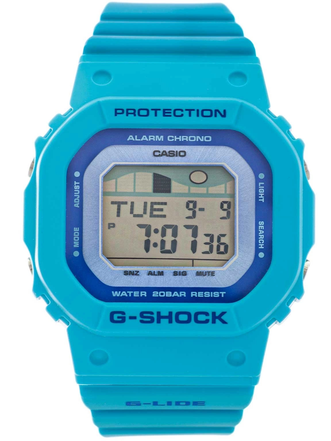 WOMEN'S WATCH CASIO GLX-S5610-2ER G-SHOCK G-LIDE BLUE TIDES Packaging status original