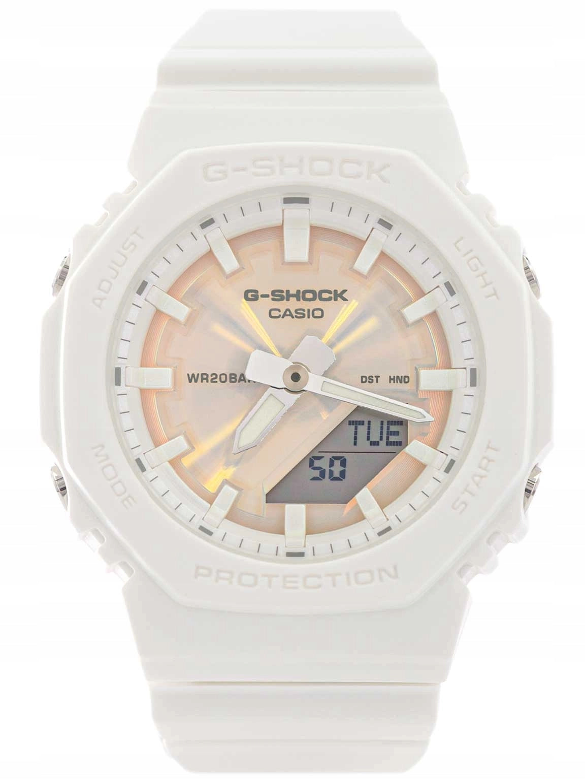 WOMEN'S WATCH CASIO GMA-P2100PC-7AER G-SHOCK WHITE ON STRAP 200M Packaging status original