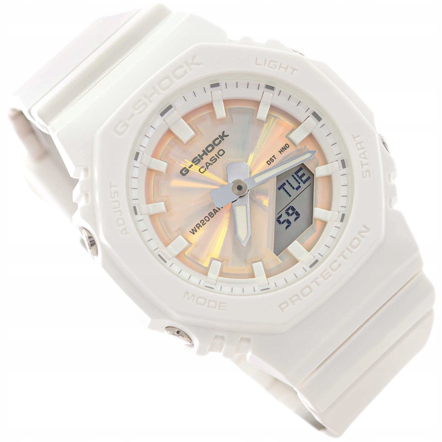 WOMEN'S WATCH CASIO GMA-P2100PC-7AER G-SHOCK WHITE ON STRAP 200M