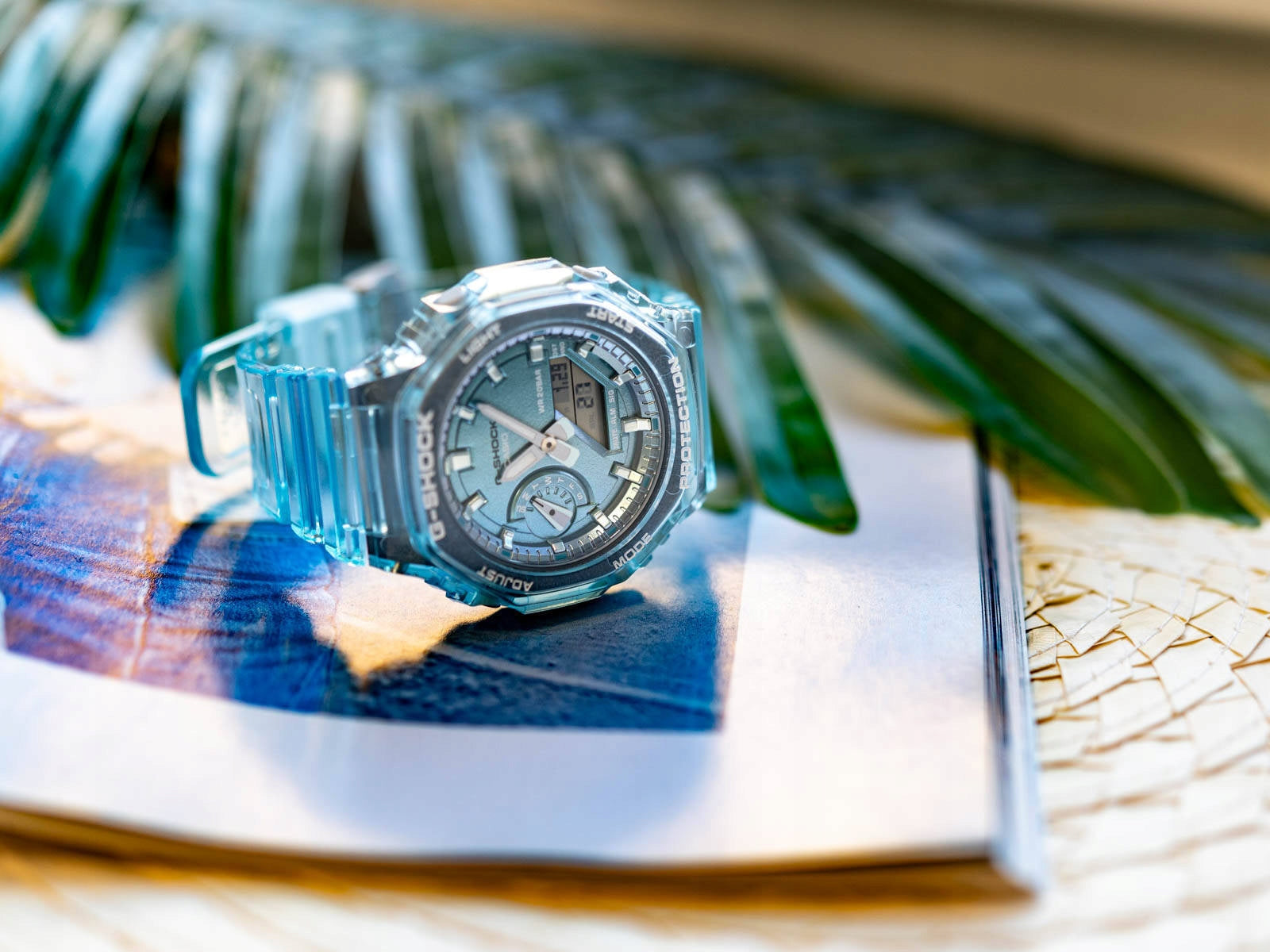 WOMEN'S WATCH CASIO GMA-S2100SK-2AER G-SHOCK BLUE ON STRAP STOPWATCH Brand CASIO