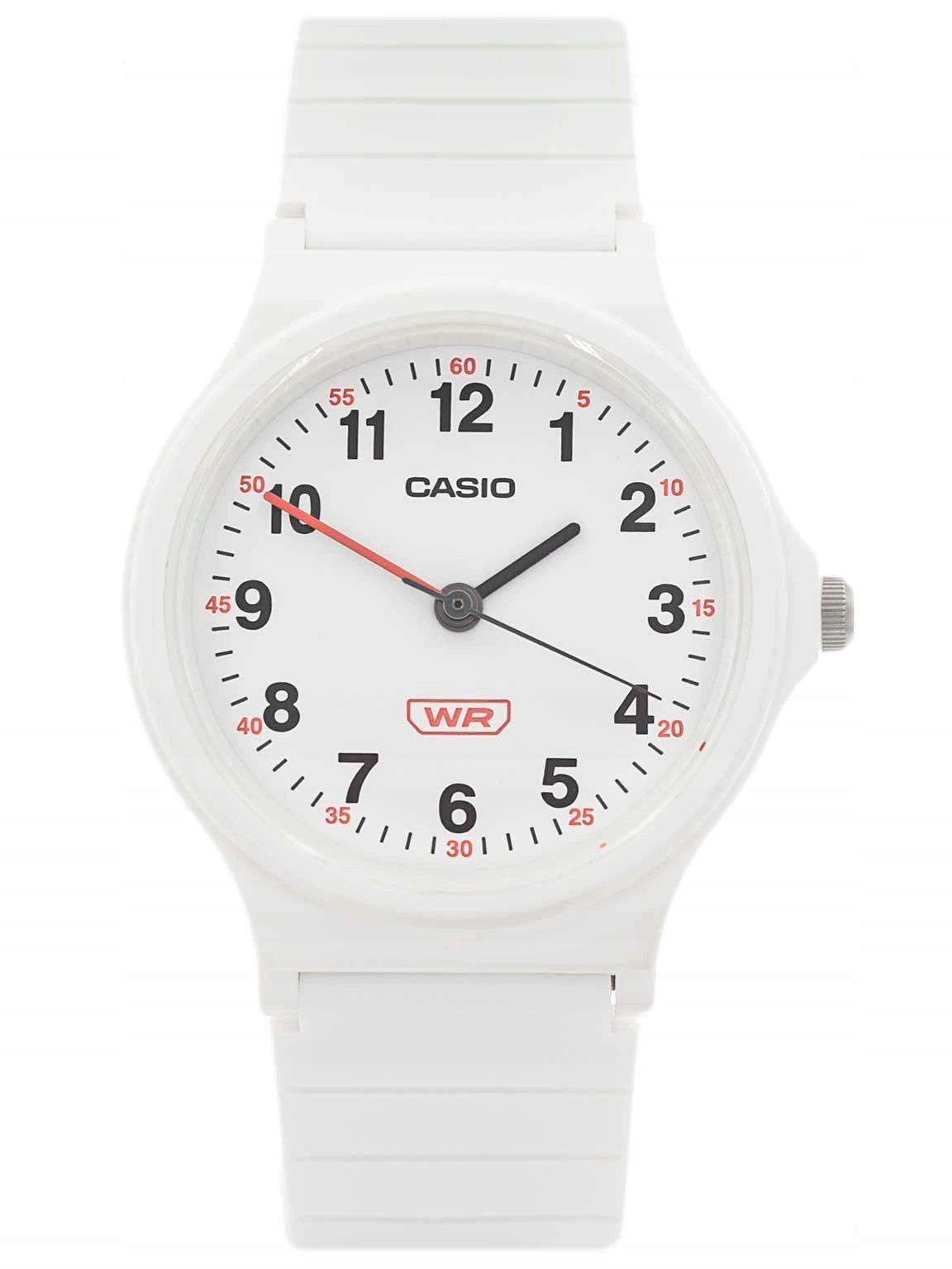 WOMEN'S WATCH CASIO LQ-24B-7BEF WHITE ON STRAP LIGHT ANALOG Brand CASIO