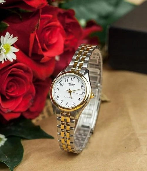 WOMEN'S WATCH CASIO LTP-1129G-7B + BOX +GRAWER EAN (GTIN) 4971850655558