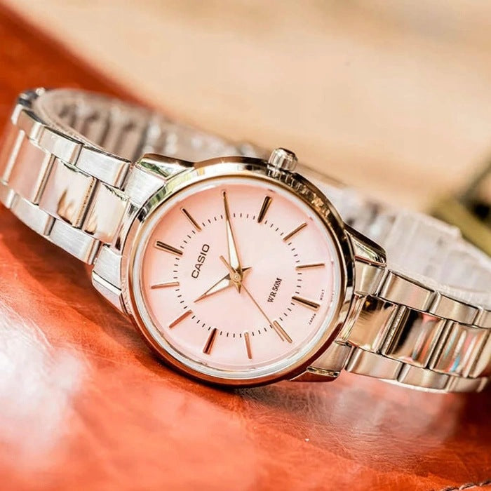 WOMEN'S WATCH CASIO LTP-1303D-4AER (zd591c) + BOX + ENGRAVING Functions neobrite
