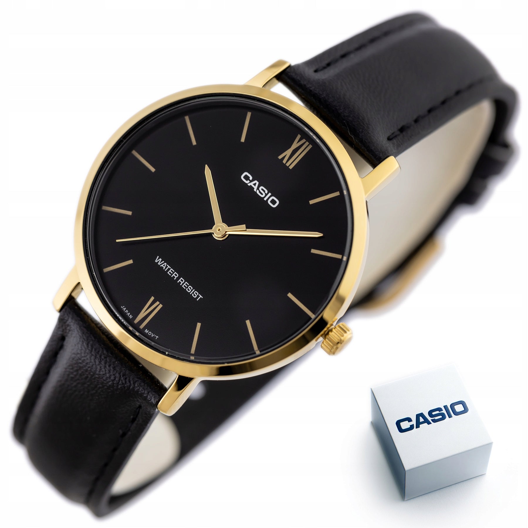 WOMEN'S WATCH CASIO LTP-VT01GL-1B + GIFT BOX SET
