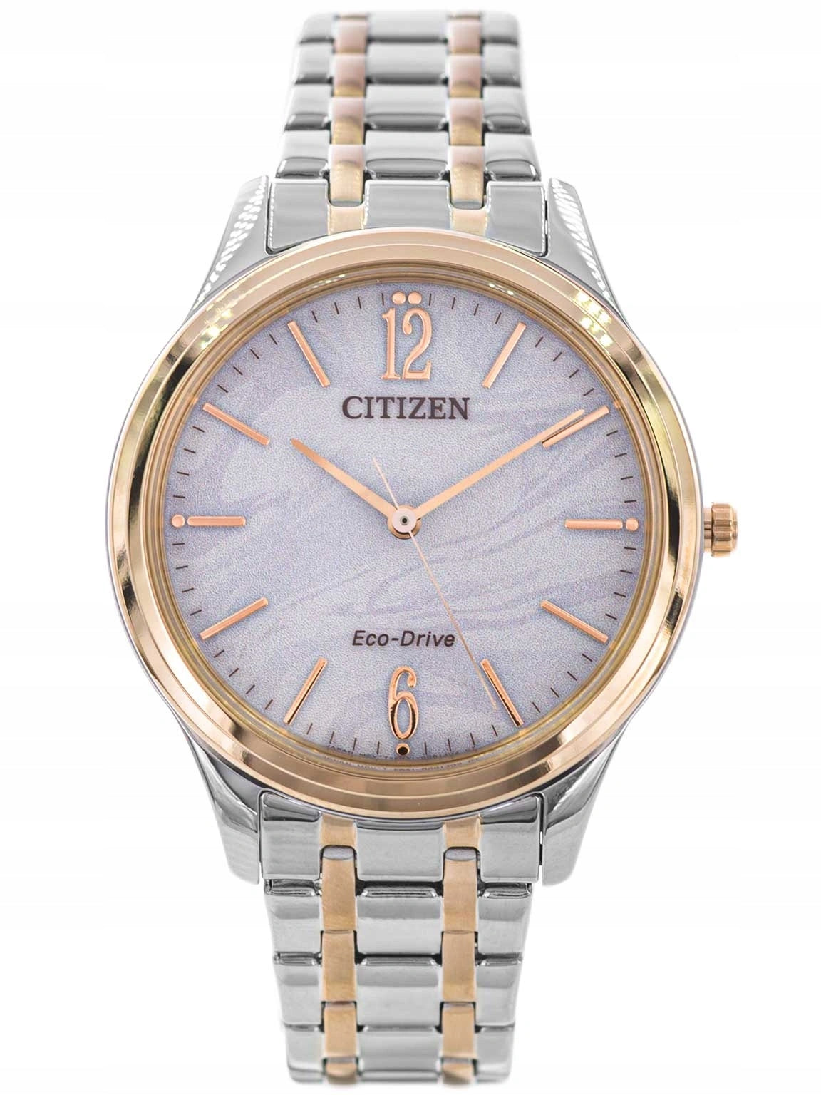 WOMEN'S WATCH CITIZEN EM0416-78A SILVER-GOLD ELEGANCE CASUAL SOALRNY Packaging status original
