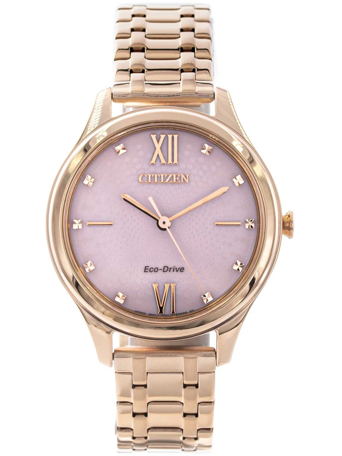 WOMEN'S WATCH CITIZEN EM0503-75X PINK-GOLD ECO-DRIVE ELEGANCE SOALRNY Packaging status original