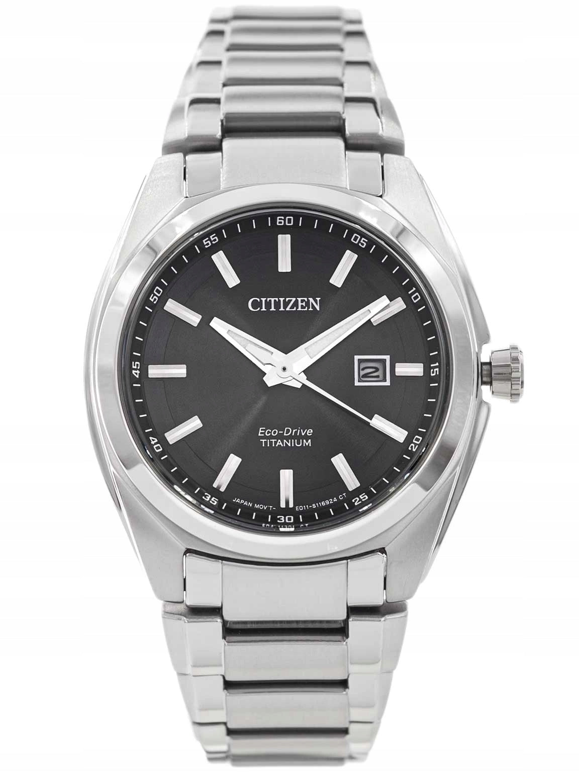 WOMEN'S WATCH CITIZEN EW2210-53E ECO-DRIVE SUPER TITANIUM SILVER 10BAR Packaging status original