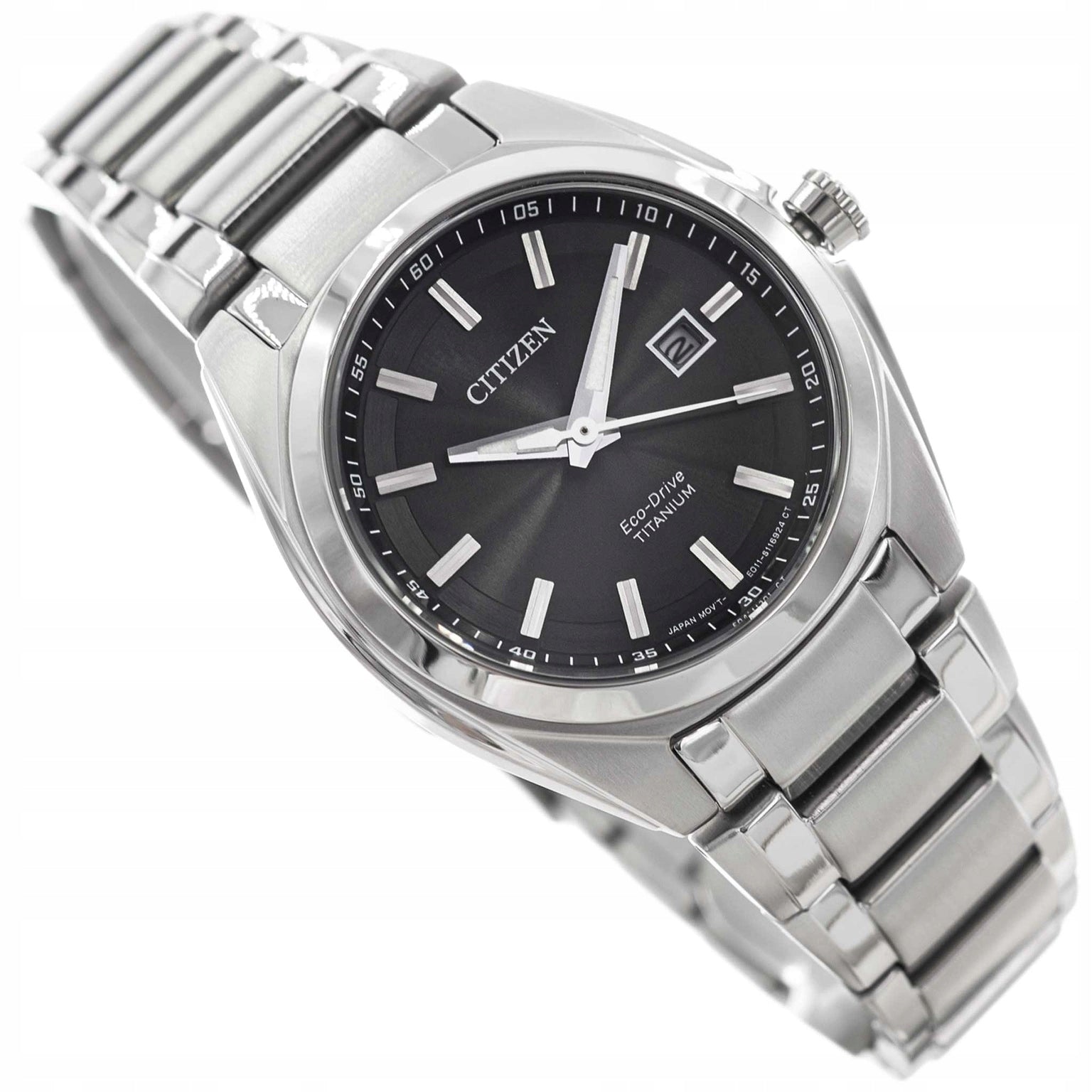 WOMEN'S WATCH CITIZEN EW2210-53E ECO-DRIVE SUPER TITANIUM SILVER 10BAR