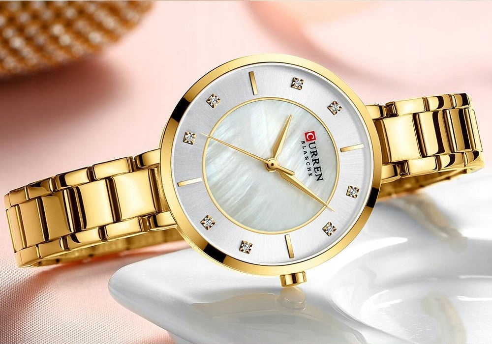 WOMEN'S WATCH CURREN FASHIONABLE STYLISH CLASSIC DATE 4 COLORS + BOX Type wristwatch