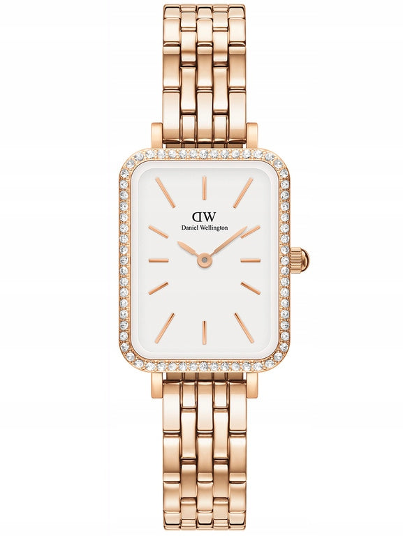 WOMEN'S WATCH DANIEL WELLINGTON Quadro Rose Gold DW00100672 BOX