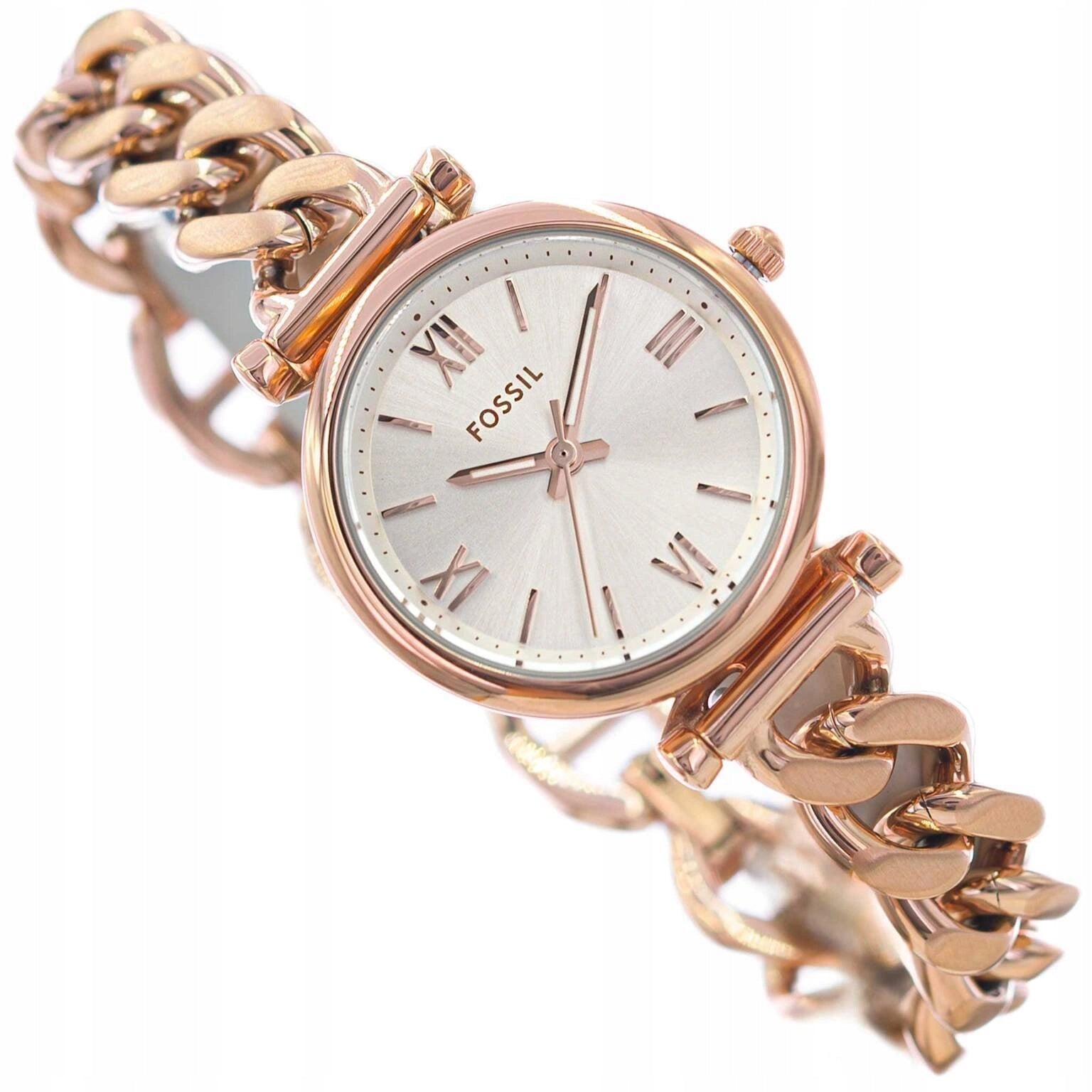 WOMEN'S WATCH FOSSIL ES5330 CARLIE ROSE GOLD NEOBRITE BRACELET 50M