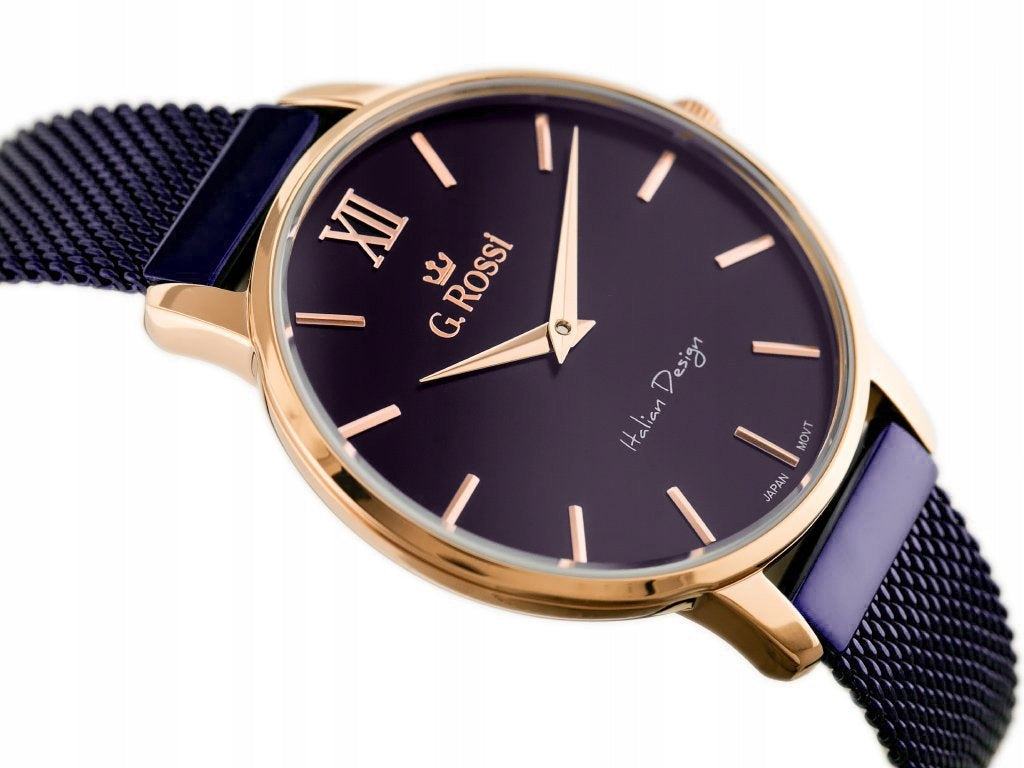 WOMEN'S WATCH G. ROSSI 12177B Purple bracelet + BOX EAN (GTIN) 5900148031469
