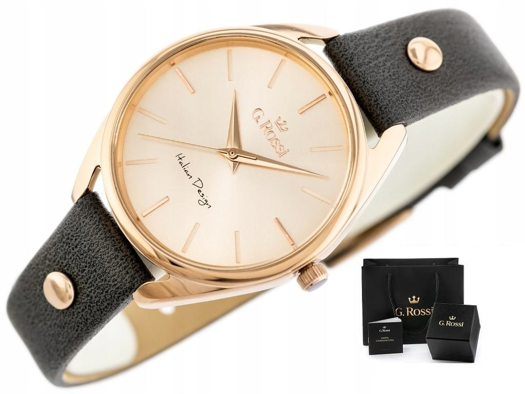 WOMEN'S WATCH G. ROSSI LUISA +BOX + ENGRAVING classic leather