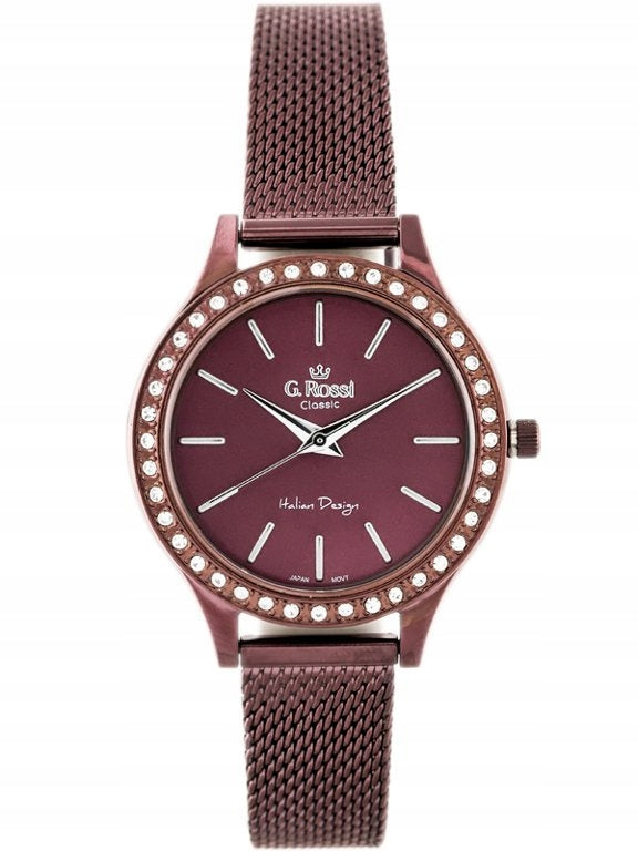 WOMEN'S WATCH G. ROSSI mesh +BOX +ENGRAVING Brand G. Rossi