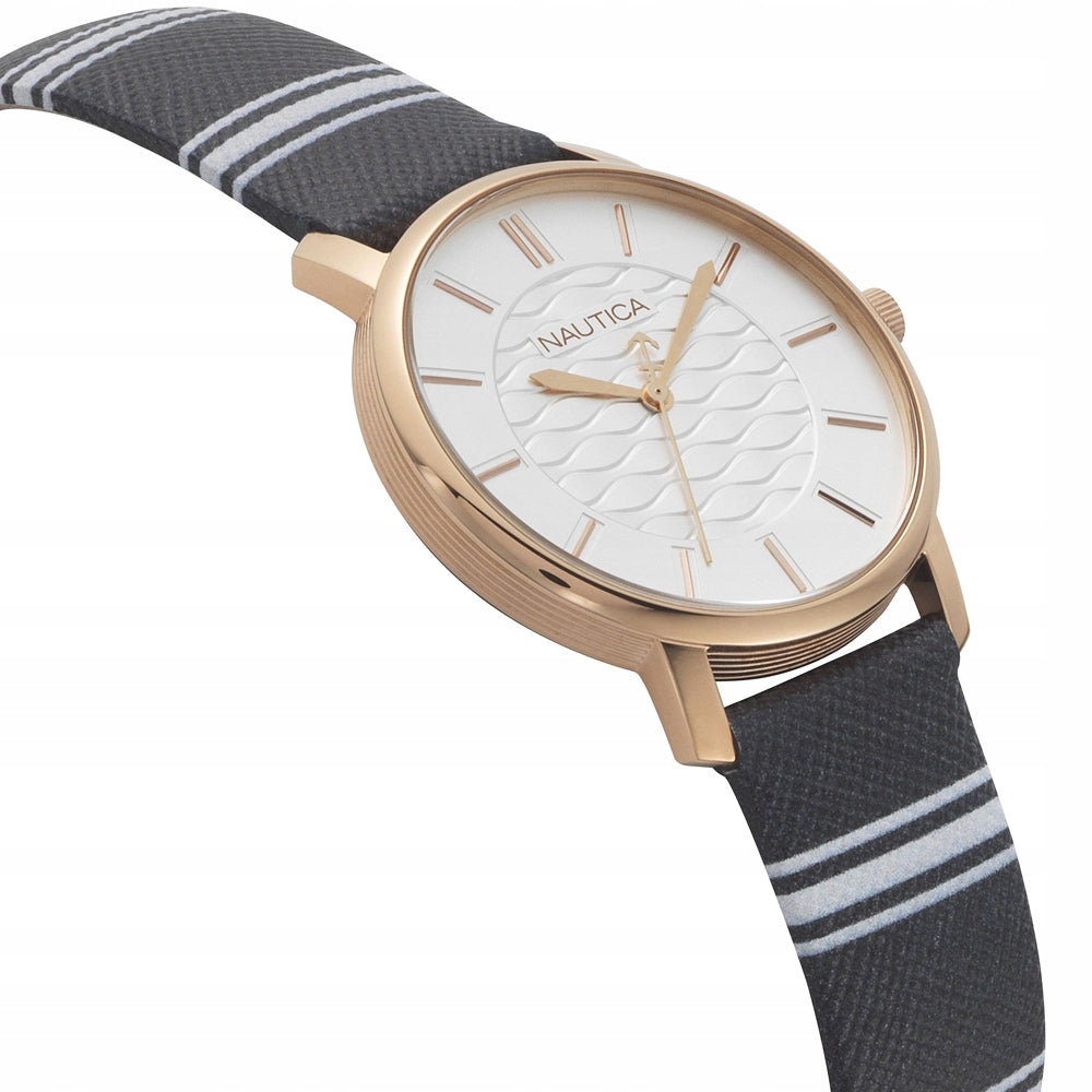 WOMEN'S WATCH GOLD NAUTICA CORAL GABLES WATERPROOF FASHIONABLE STYLISH Brand nautica
