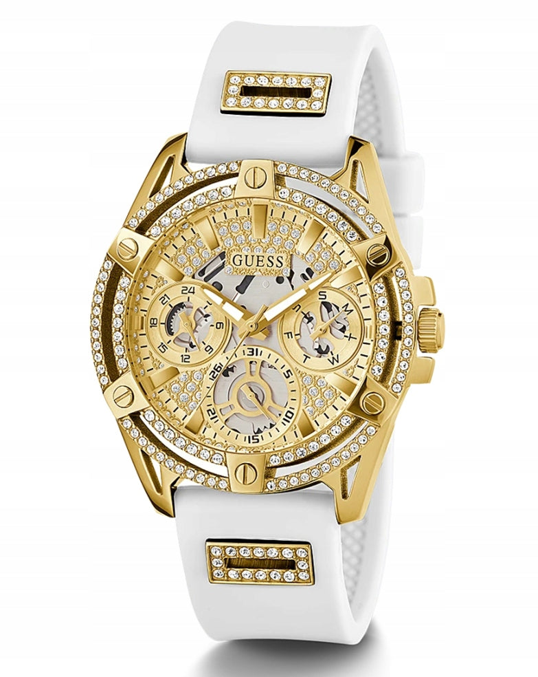 WOMEN'S WATCH GUESS GW0536L2 QUEEN GOLD+WHITE ORIGINAL GW + BOX Brand Guess