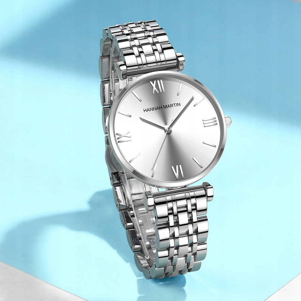 WOMEN'S WATCH HANNAH MARTIN ELEGANT ON BRACELET MESH SILVER Brand Hannah Martin