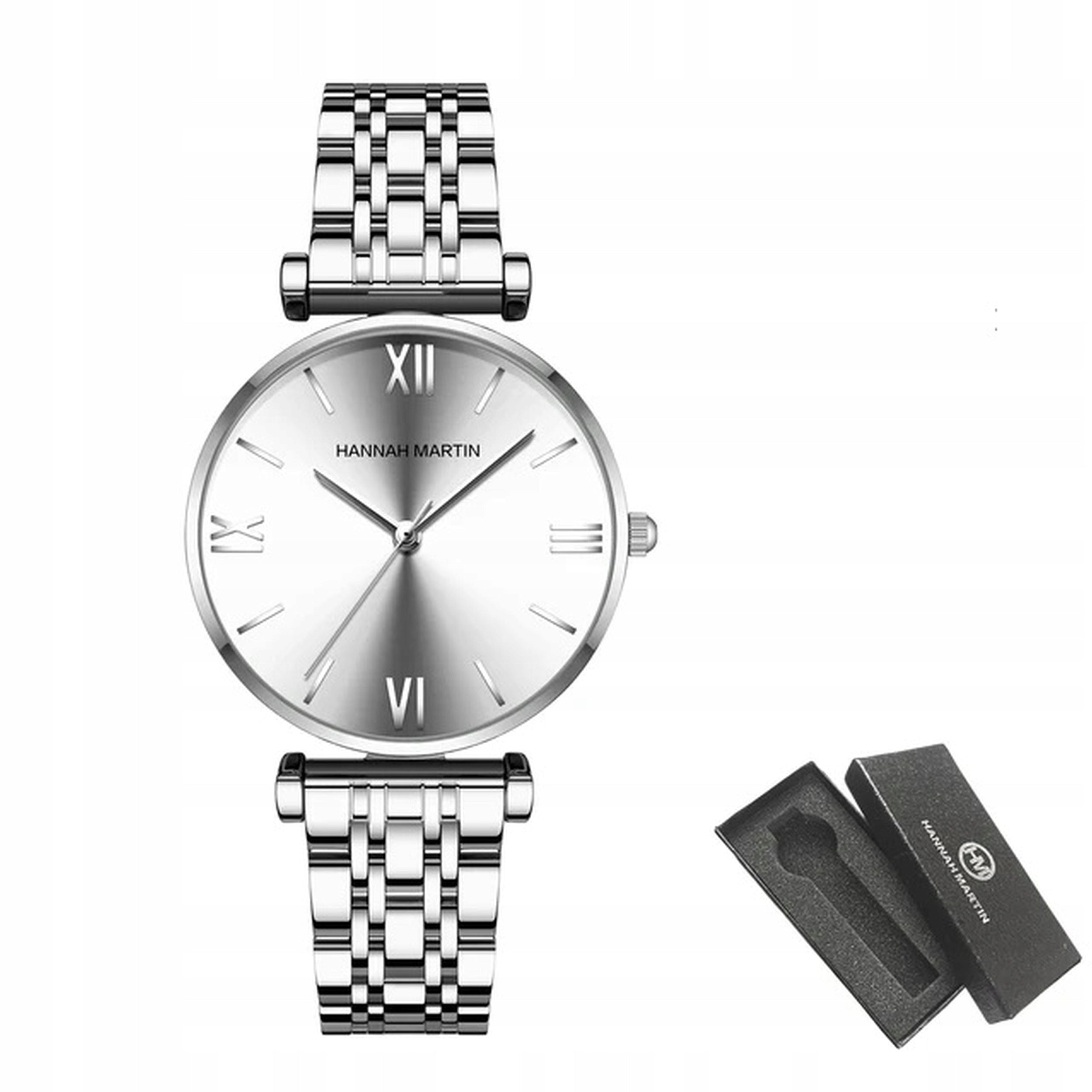 WOMEN'S WATCH HANNAH MARTIN ELEGANT ON BRACELET MESH SILVER