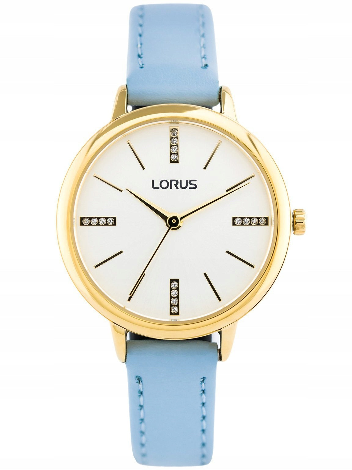 WOMEN'S WATCH LORUS RG214QX8 WITH GOLD CRYSTALS Brand Lorus