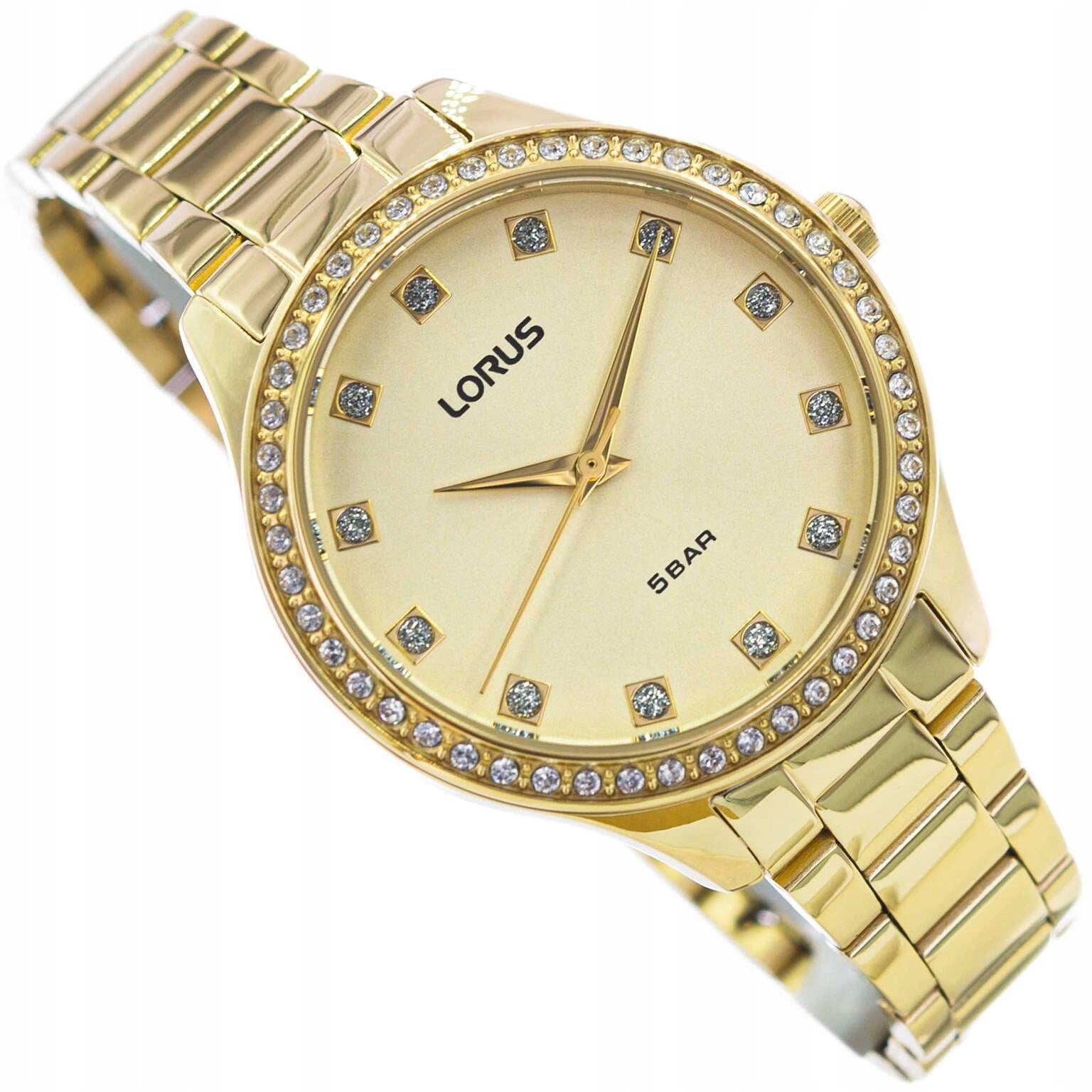 WOMEN'S WATCH LORUS RG284RX9 GOLD ON BRACELET ELEGANT 50M