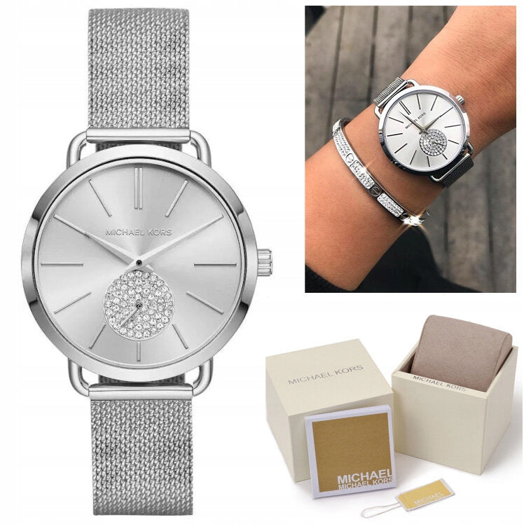 WOMEN'S WATCH MICHAEL KORS MK3843 PORTIA + GIFT BOX SET