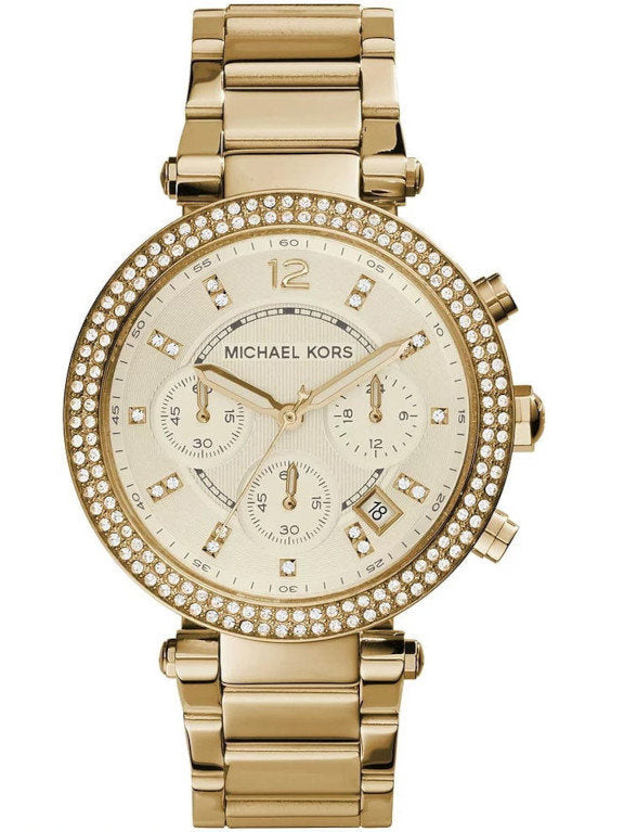 WOMEN'S WATCH MICHAEL KORS MK5354 PARKER GOLD ORIGINAL DIALECT24 + BOX Brand Michael Kors