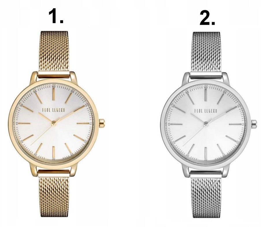 WOMEN'S WATCH PAUL LORENS NILDA gold mesh bracelet + BOX + ENGRAVING Brand Paul Lorens