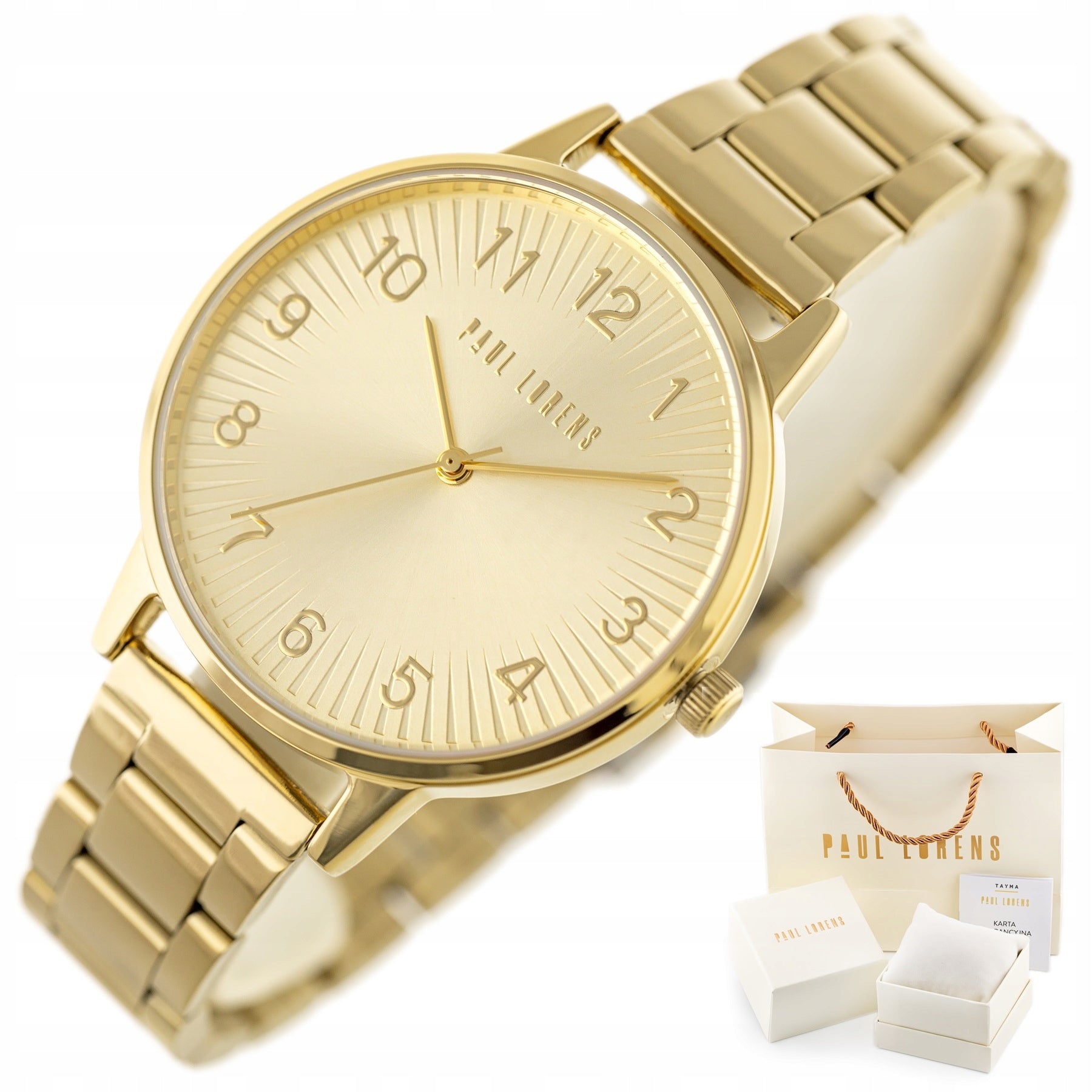 WOMEN'S WATCH PAUL LORENS PENNA NUMBERS + BOX ENGRAVING