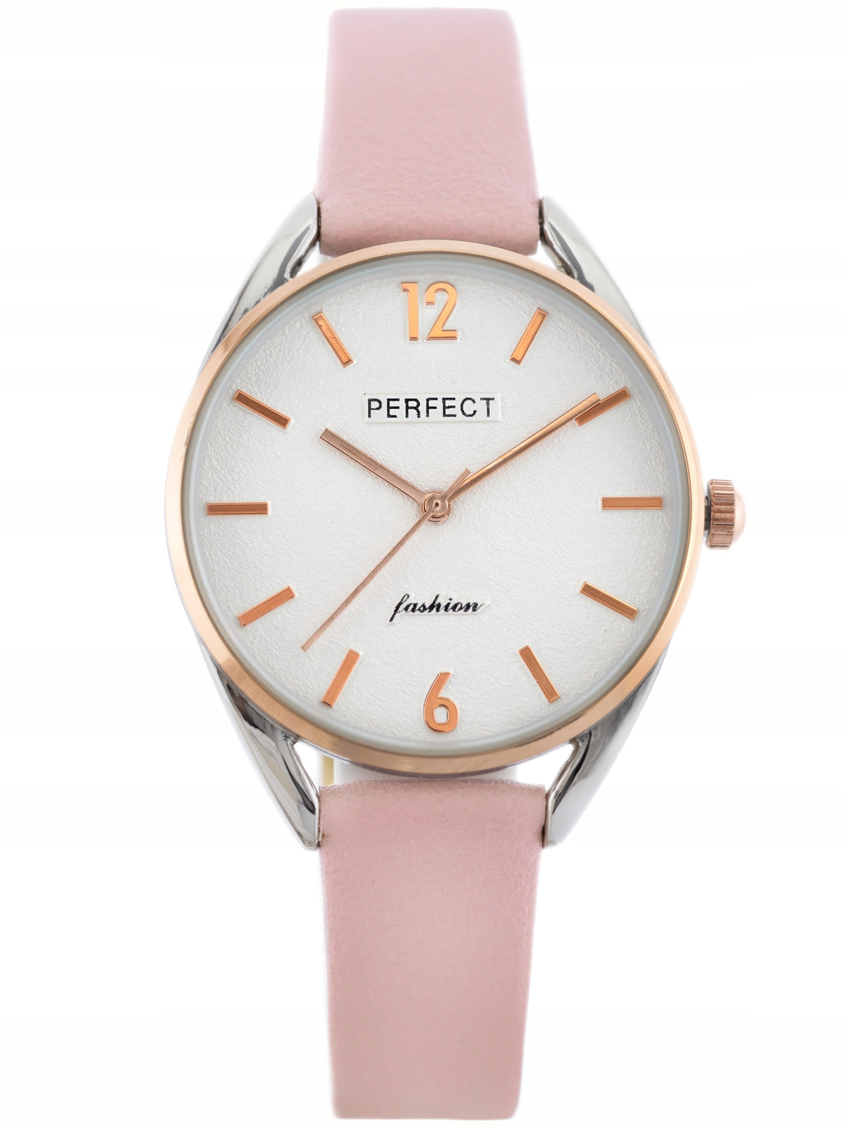 WOMEN'S WATCH PERFECT E347 Pink leather strap + BOX Brand Perfect