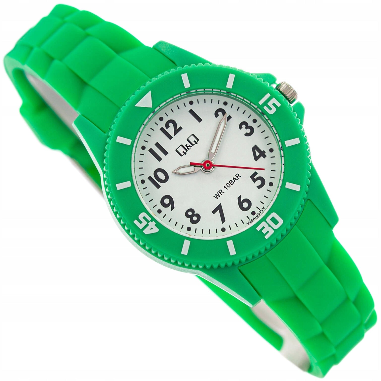 WOMEN'S WATCH QQ V26A-007VY GREEN YOUTH CASUAL 100M