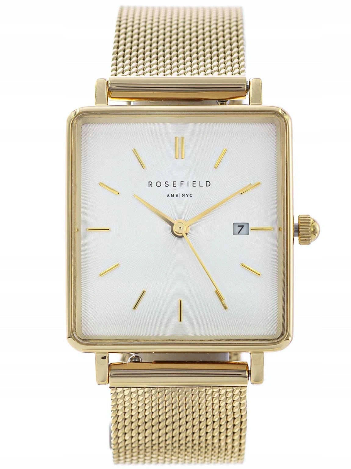 WOMEN'S WATCH ROSEFIELD QWSG-Q03 BOXES ON MESH BRACELET Packaging status original