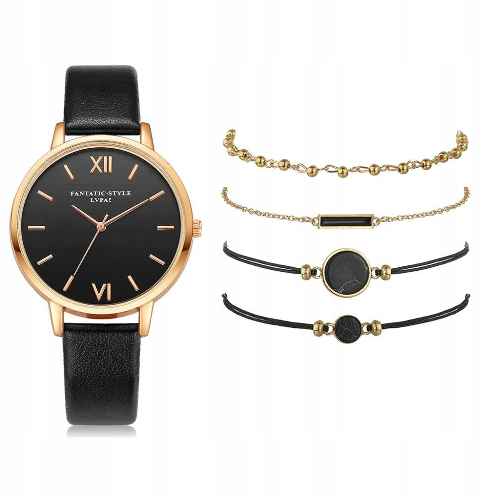 WOMEN'S WATCH SET BRACELET 5in1 elegant mesh nice for gift Y1