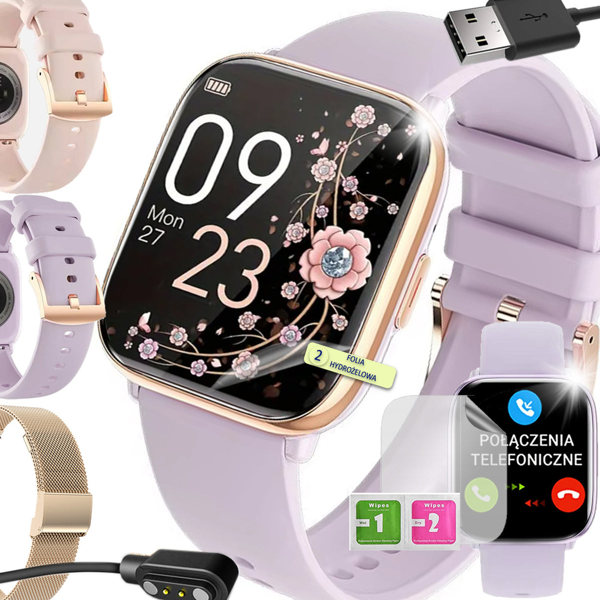 WOMEN'S WATCH SMARTWATCH Conversation PL menu AMOLED 3 STRIPES + FOIL