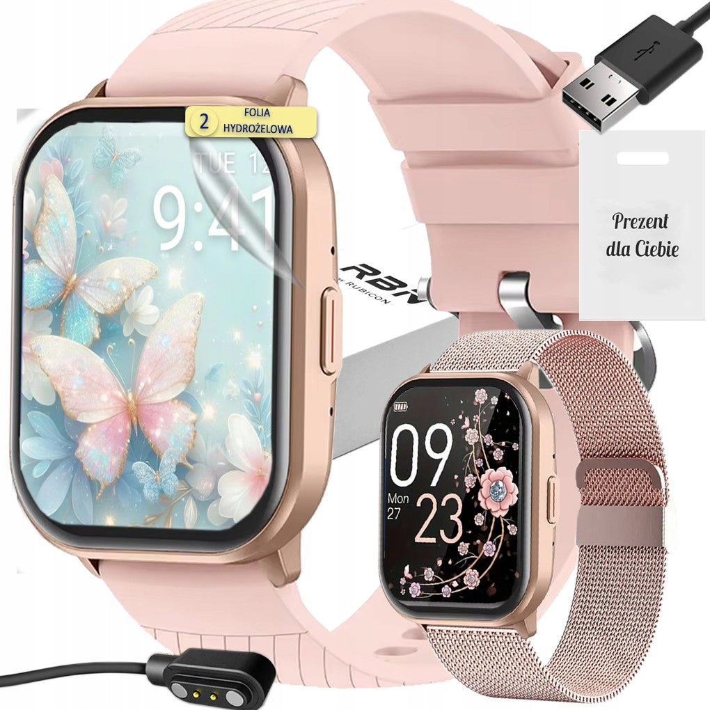 WOMEN'S WATCH SMARTWATCH Rubicon Phone calls PL menu
