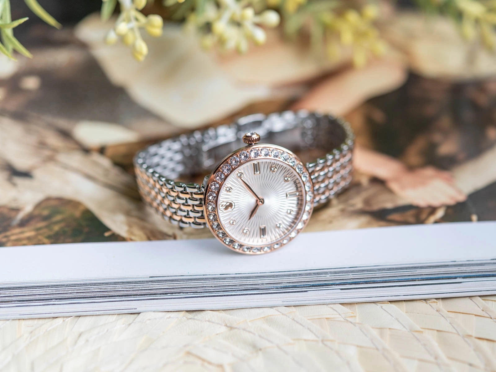 WOMEN'S WATCH SWAROVSKI 5672971 CERTA SILVER-PINK GOLD ON BRACELET Packaging status original
