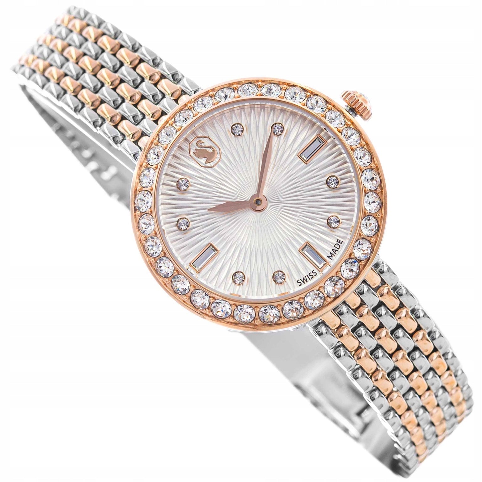 WOMEN'S WATCH SWAROVSKI 5672971 CERTA SILVER-PINK GOLD ON BRACELET