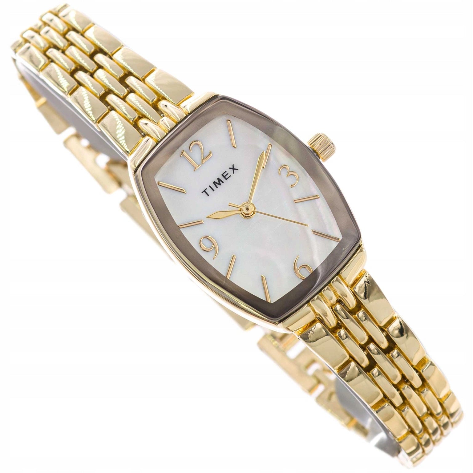 WOMEN'S WATCH TIMEX TW2Y22400 CHARLOTTE GOLD ON GLAMOUR BRACELET