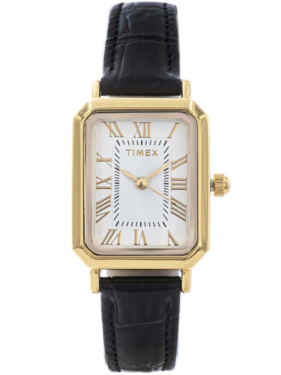 WOMEN'S WATCH TIMEX TW2Y71900 VIVIENNE BLACK ON RETRO STRAP ELEGANT Packaging status original
