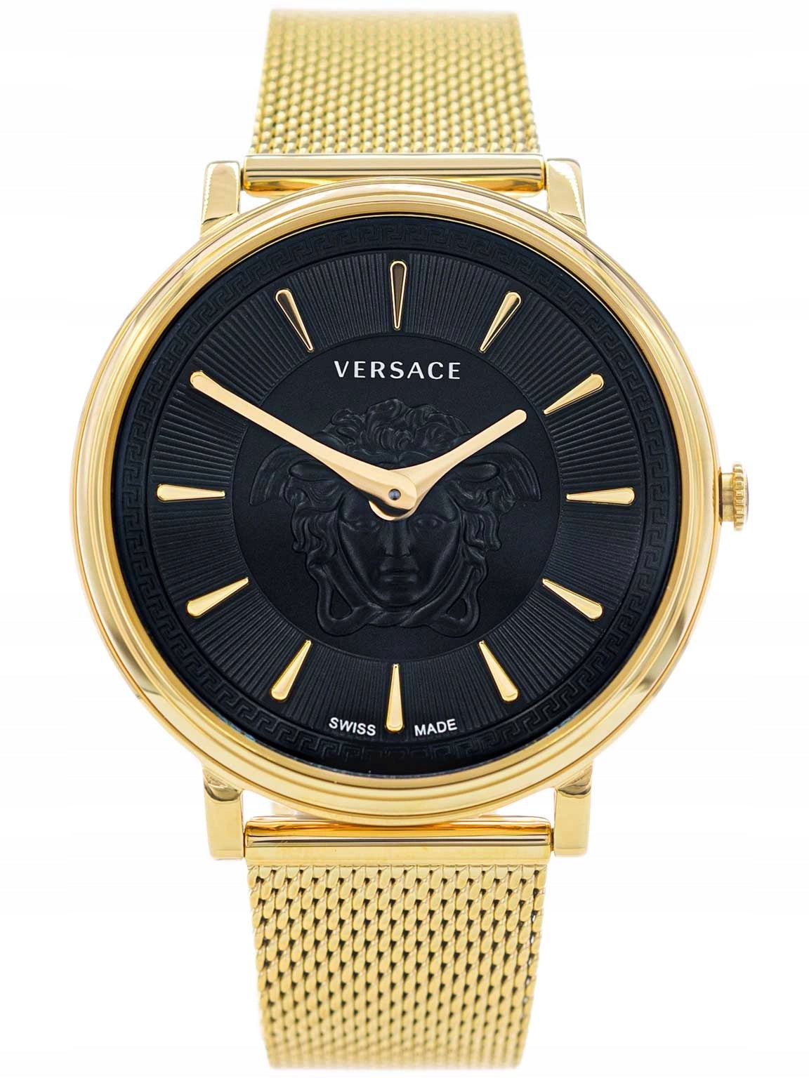 WOMEN'S WATCH VERSACE VE8102119 V-CIRCLE GOLD ON BRACELET ELEGANT Packaging status original