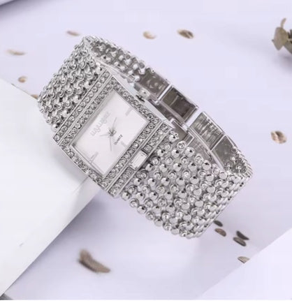 WOMEN'S WATCH WITH BRACELET 20 CM SILVER ELEGANT THICK 1263 EAN (GTIN) 5907001471226